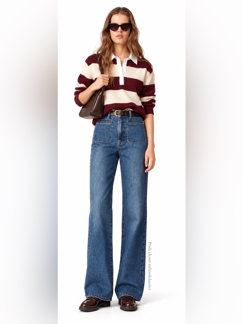 J.Crew Petite Vintage flare jean in Lexie Kay Wash